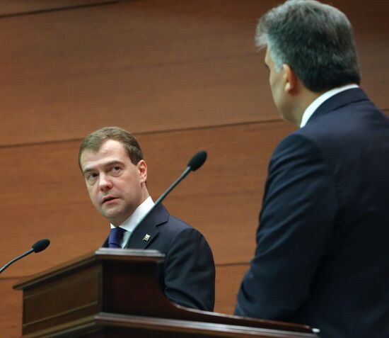 Dmitry Medvedev's official visit to Turkey: Day 2