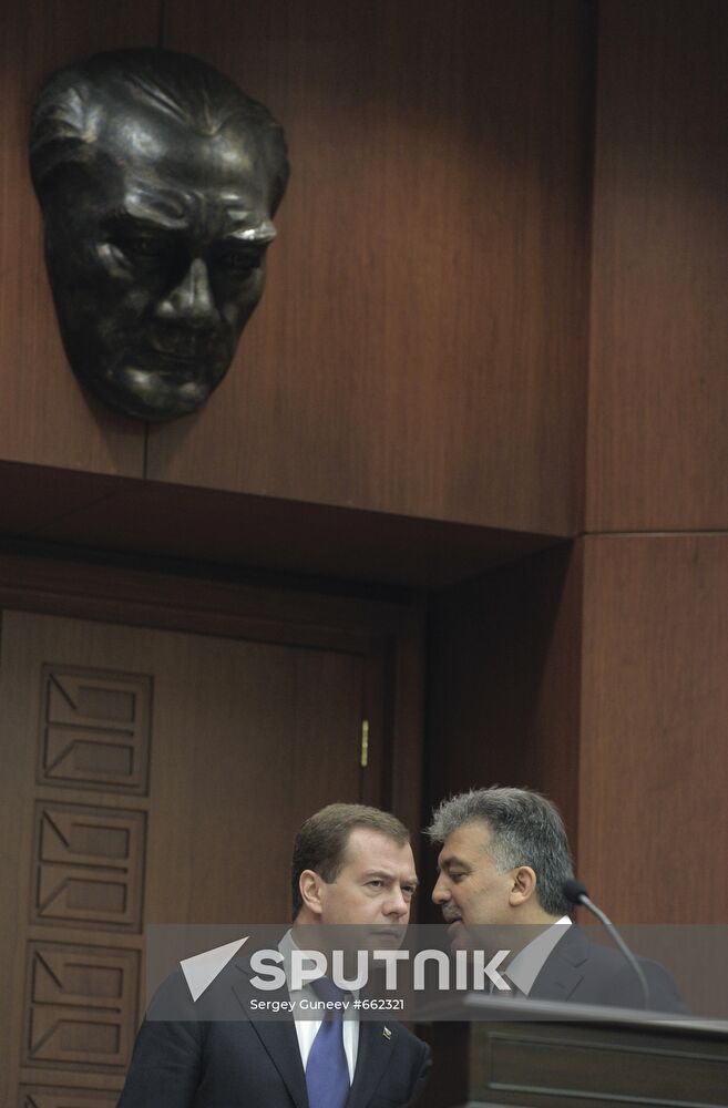 Dmitry Medvedev's official visit to Turkey: Day 2