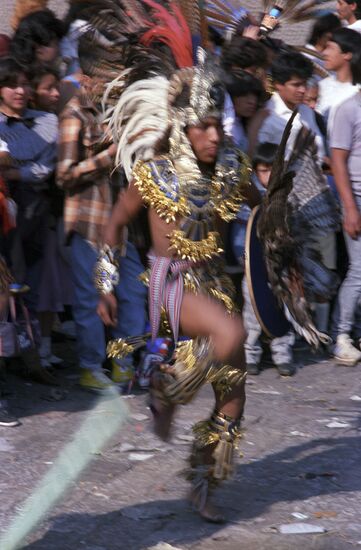 Folk dance of Mexican Indians