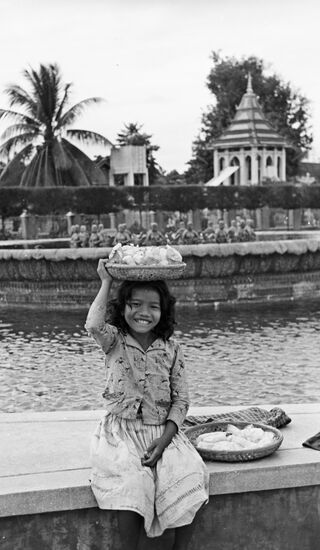 Young vendor of sweets