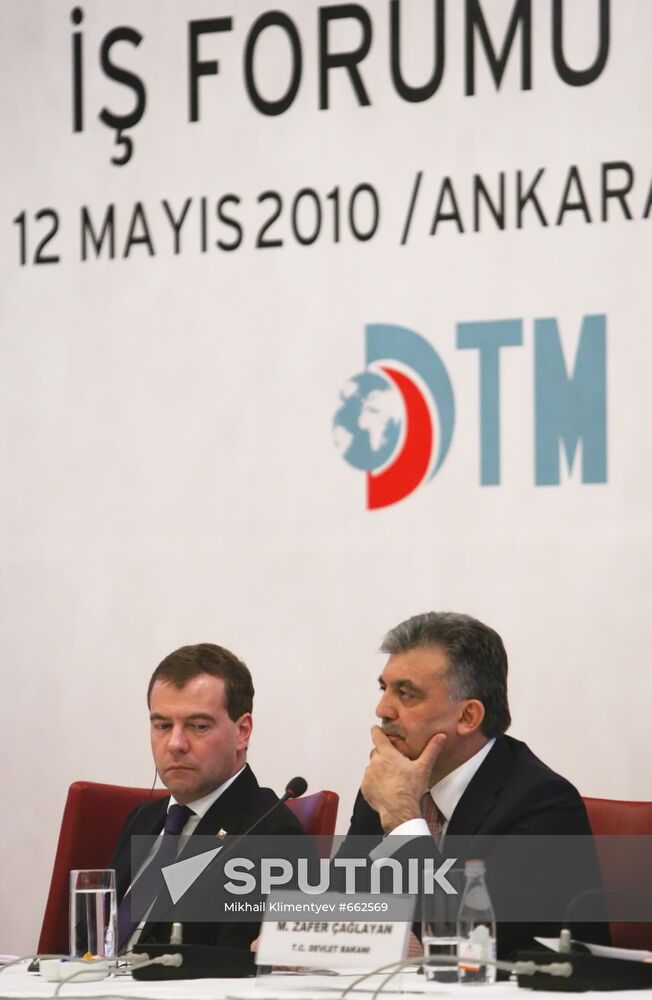 Dmitry Medvedev's official visit to Turkey: Day 2