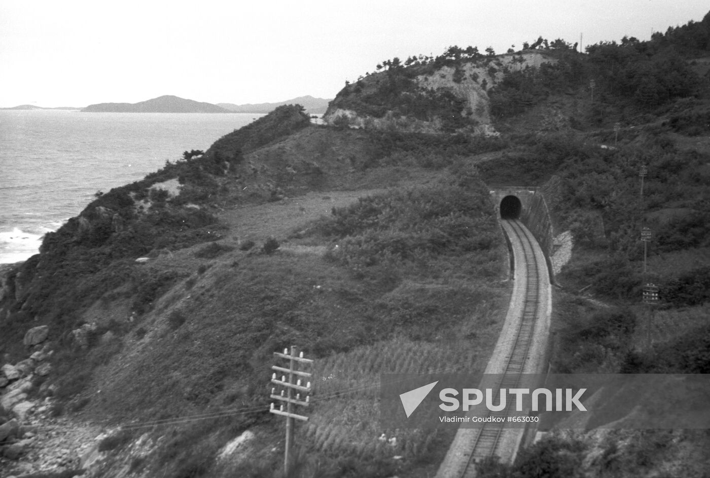 Railway tunnel in the mountains