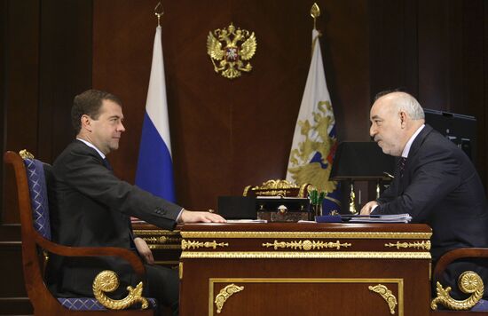 Dmitry Medvedev and Viktor Vekselberg