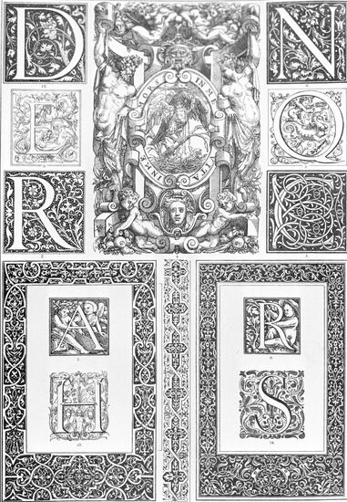 Examples of typographic ornaments