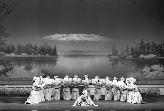 Scene from concert programme of theater collective