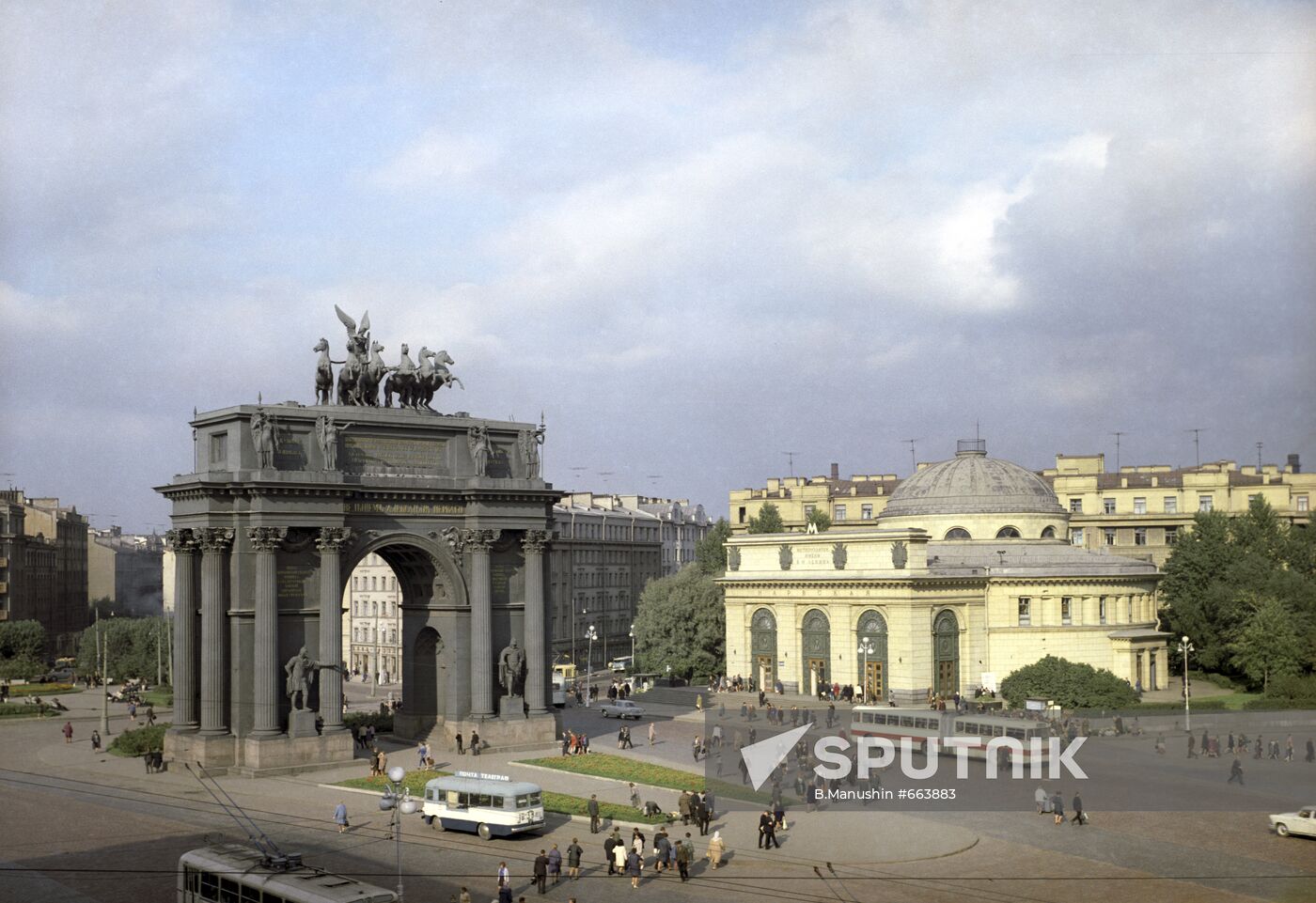 Narva Triumphal Gate in St Petersburg