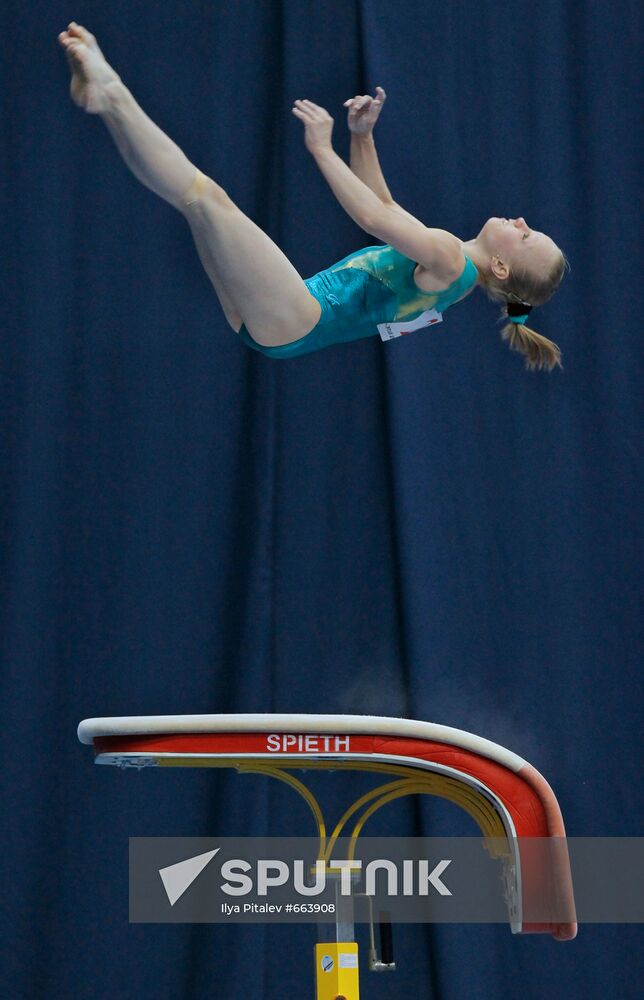 Artistic gymnastics. World Cup stage. First day