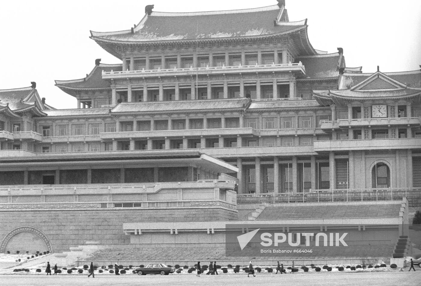 Grand People`s Study House in Pyongyang