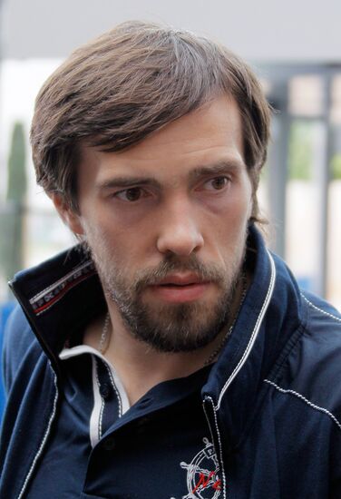 Forward Pavel Datsyuk arrives in Cologne
