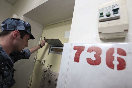 Security guard at Matrosskaya Tishina detention facility