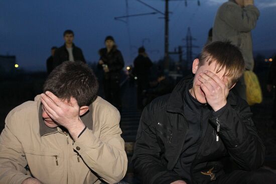 Mezhdurechensk residents block railroad