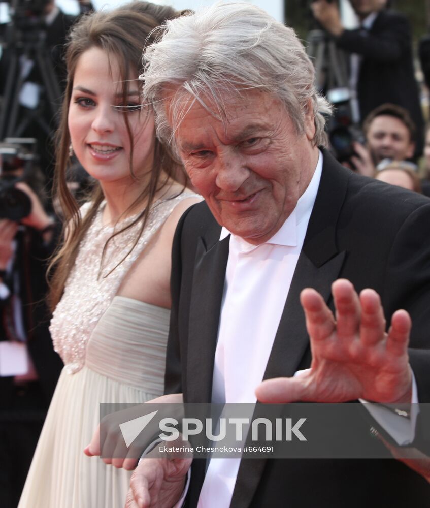 Alain Delon with his daughter Anouschka