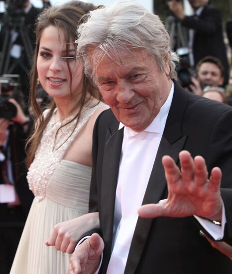 Alain Delon with his daughter Anouschka