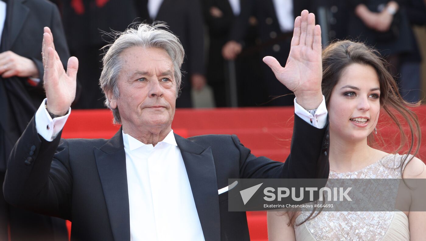 Alain Delon with his daughter Anouschka