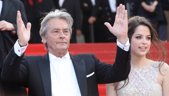 Alain Delon with his daughter Anouschka