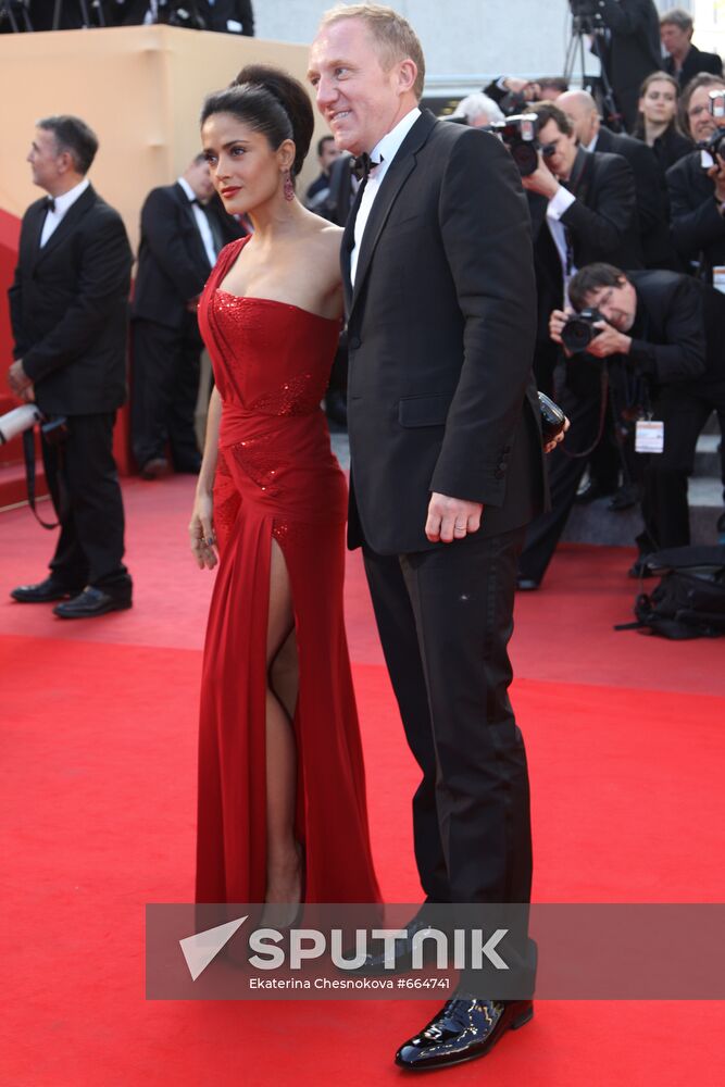 Salma Hayek with her husband Francois-Henri Pinault