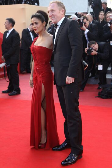 Salma Hayek with her husband Francois-Henri Pinault