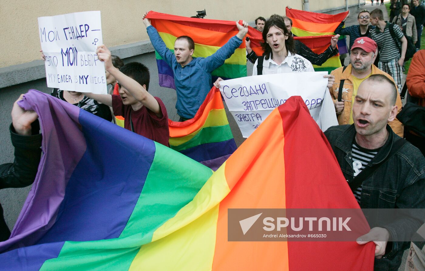 Participants of Slavic Gay Parade in Minsk