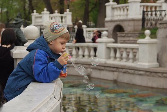 Boy in Manezh Square