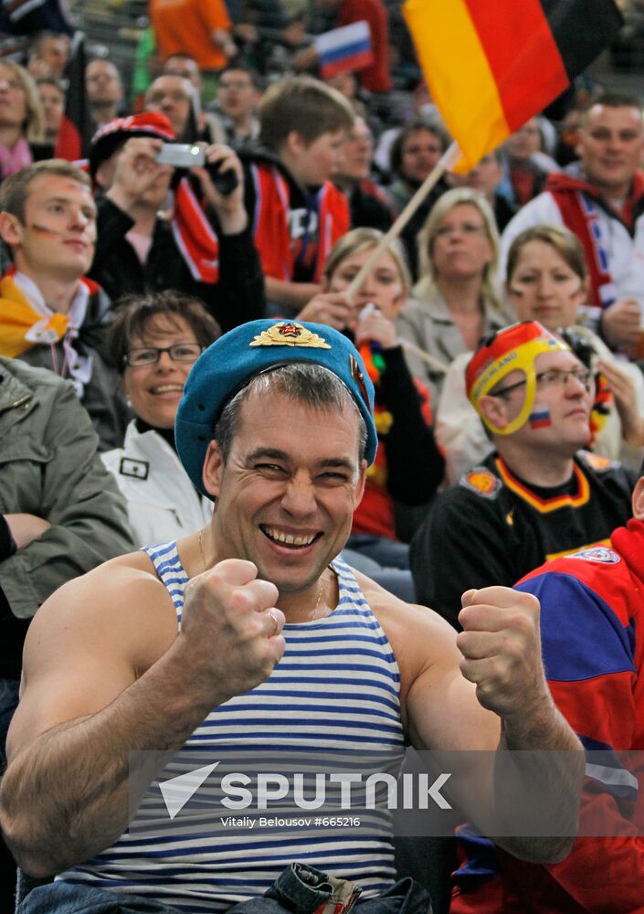 Russian hockey fan