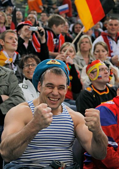 Russian hockey fan