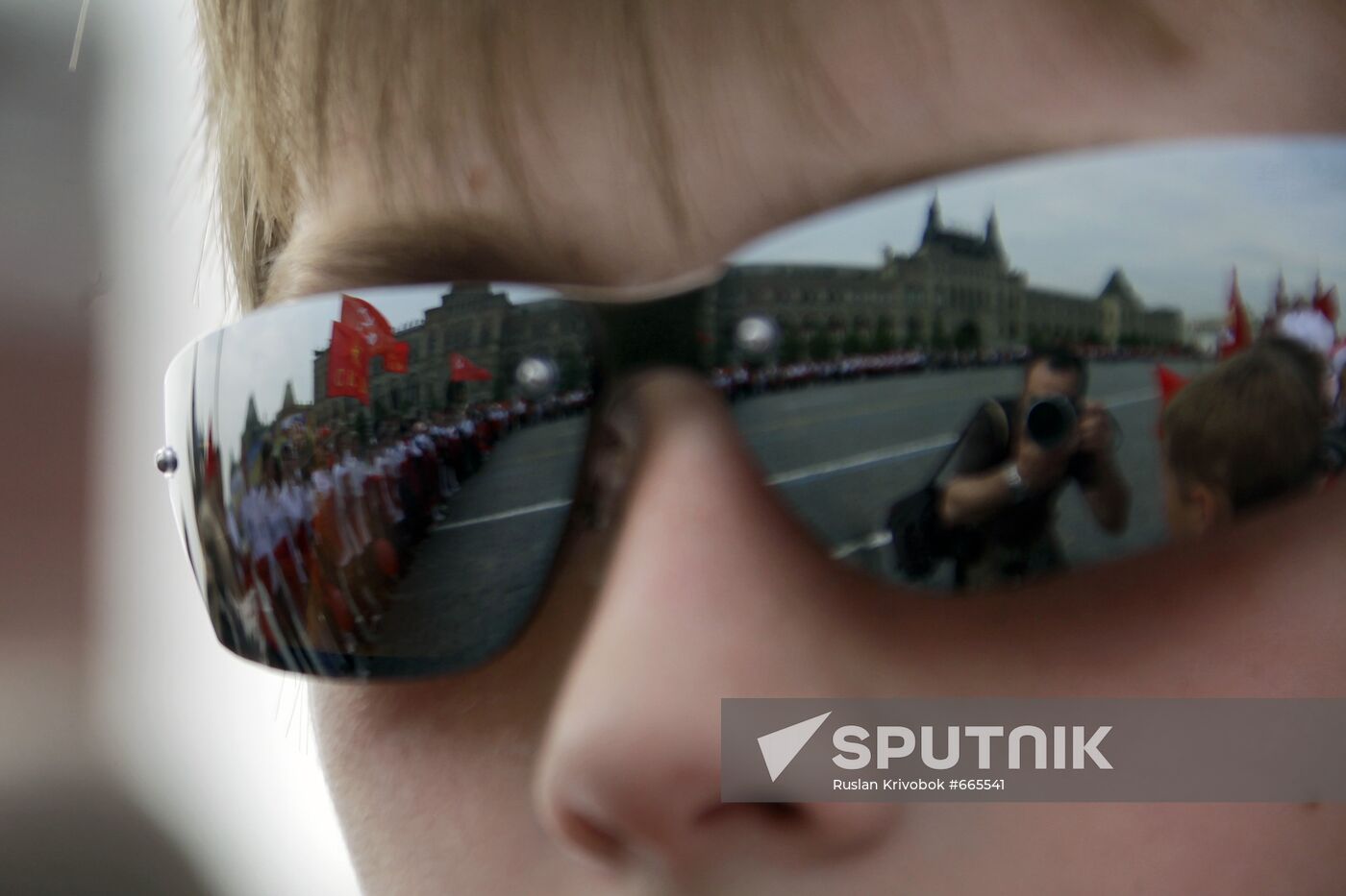 Young Pioneer induction ceremony held at Moscow's Red Square