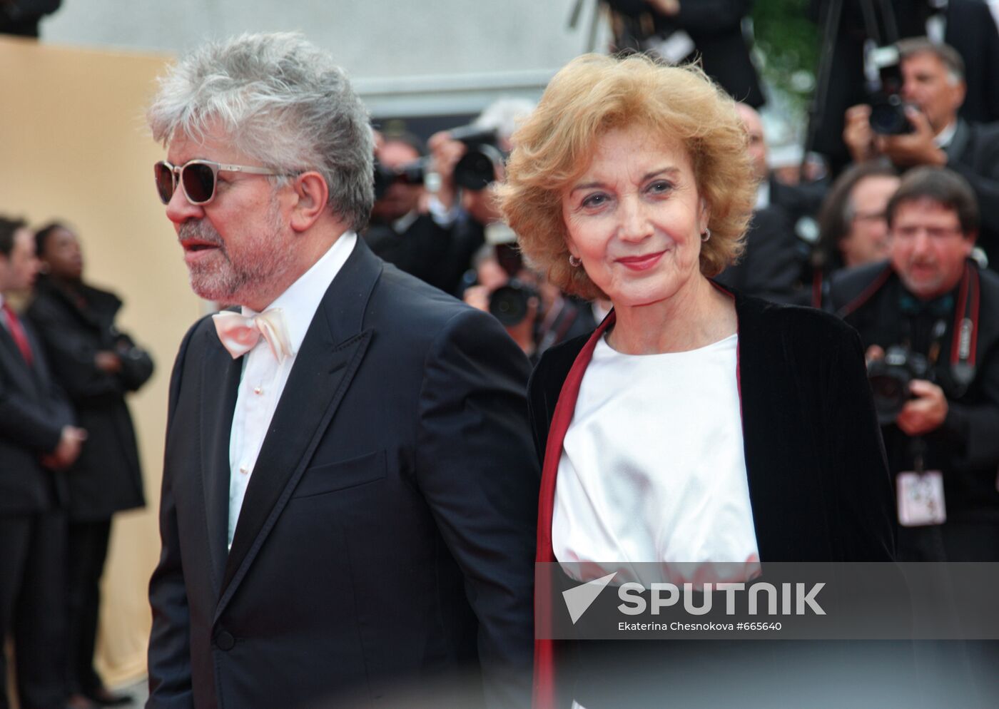 Pedro Almodovar and Maria Luisa Paredes