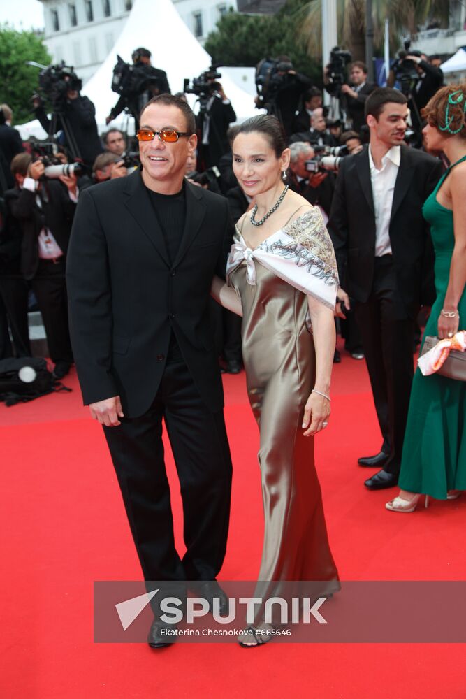 Jean-Claude Van Damme and his wife Gladys Portugues