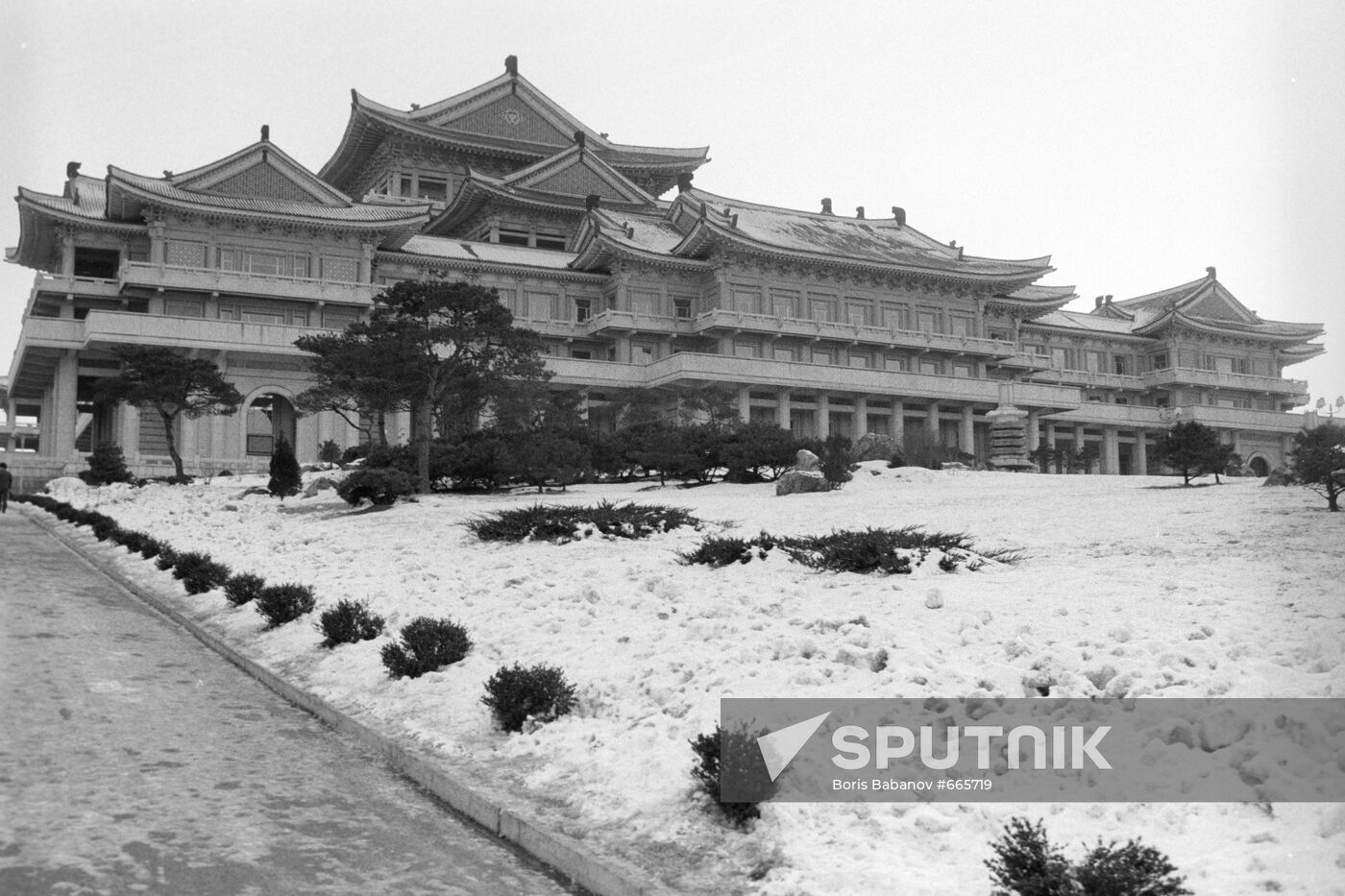 Grand People`s Study House in Pyongyang
