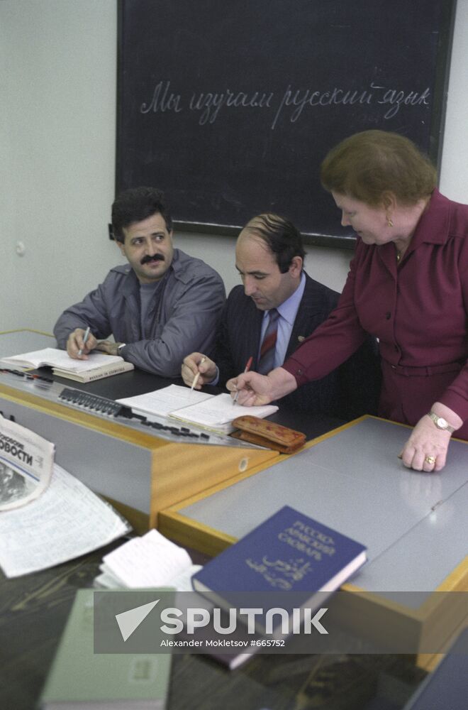 Syrian cosmonauts Muhammed Ahmed Faris and Munir Habib