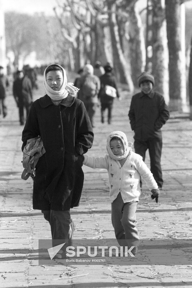 Citizens of Sariwon city in North Korea