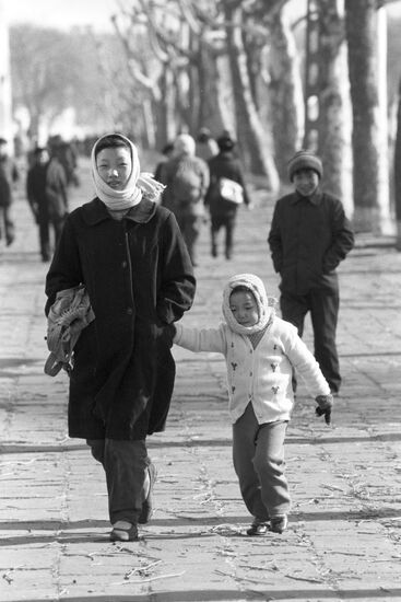 Citizens of Sariwon city in North Korea