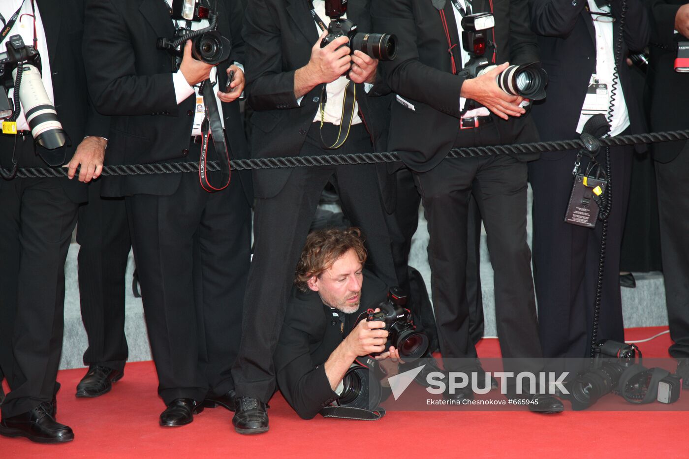 Photojournalists in action at Cannes Film Festival