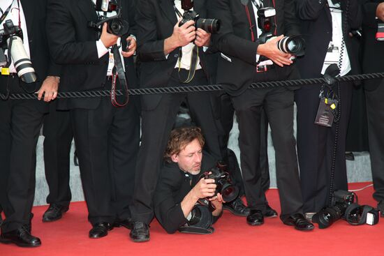 Photojournalists in action at Cannes Film Festival