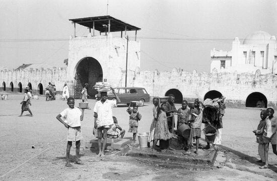 At palace square of Lagos