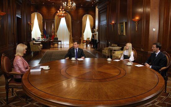 Dmitry Medvedev gives interview to Ukrainian journalists