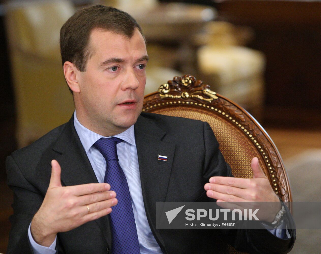 Dmitry Medvedev gives interview to Ukrainian journalists