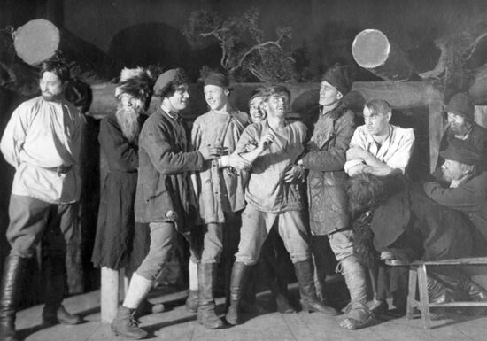 Scene from "Badgers" performance
