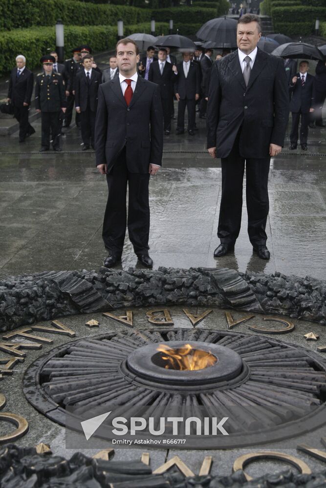 Dmitry Medvedev visits Ukraine
