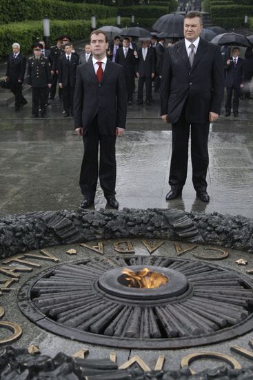 Dmitry Medvedev visits Ukraine