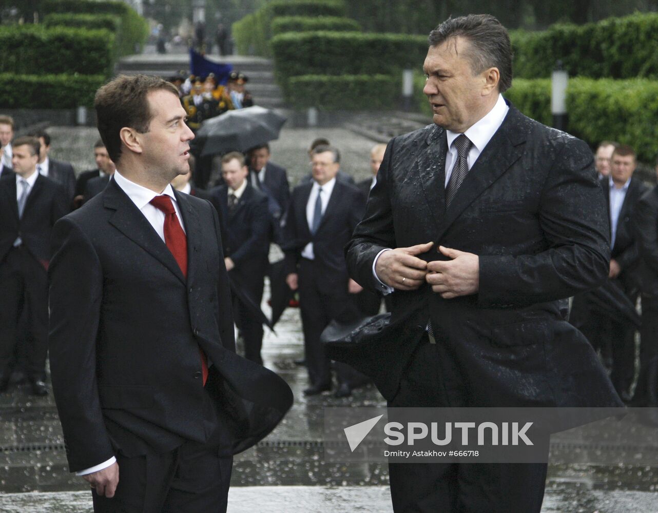 Dmitry Medvedev visits Ukraine