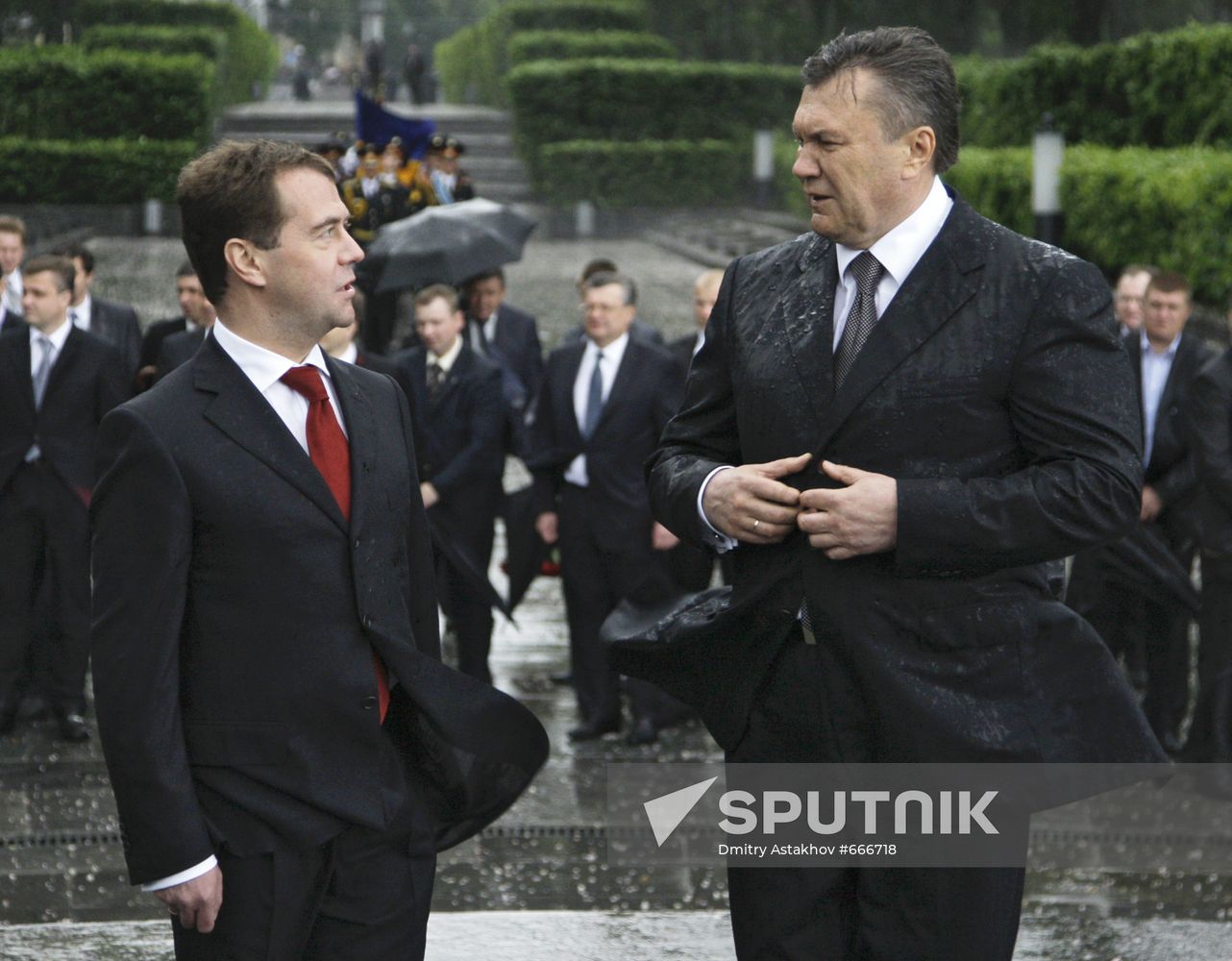 Dmitry Medvedev visits Ukraine
