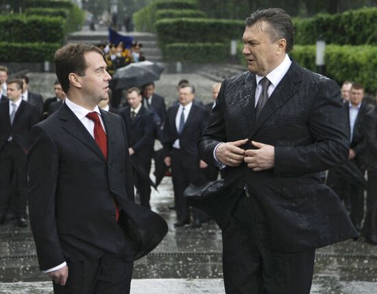 Dmitry Medvedev visits Ukraine