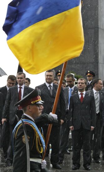 Dmitry Medvedev visits Ukraine
