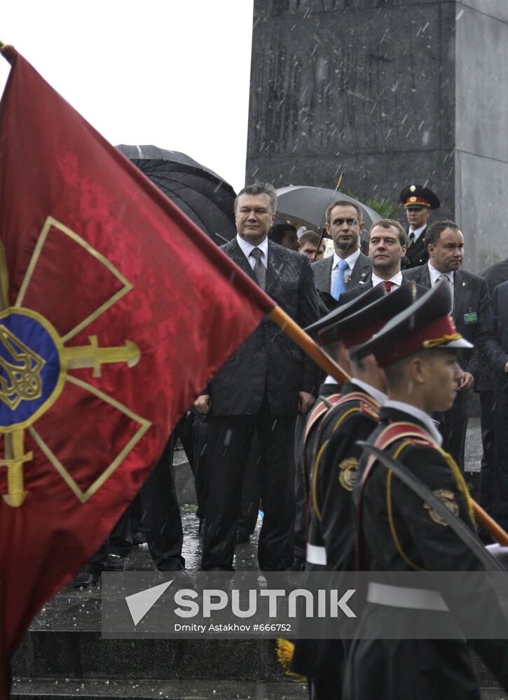 Dmitry Medvedev visits Ukraine
