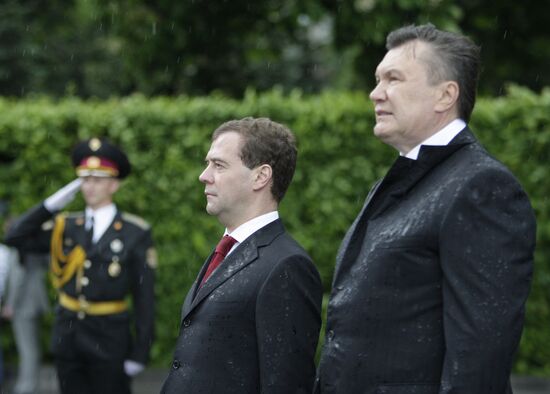 Dmitry Medvedev visits Ukraine