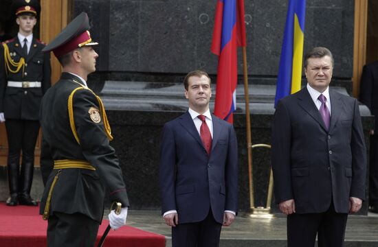 Dmitry Medvedev visits Ukraine