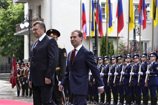 Dmitry Medvedev visits Ukraine