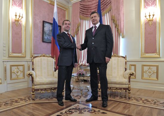 Dmitry Medvedev visits Ukraine