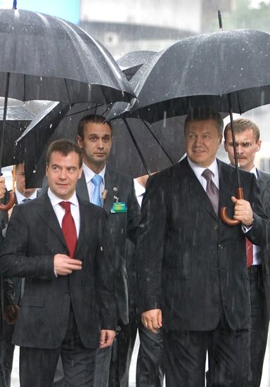 Dmitry Medvedev visits Ukraine
